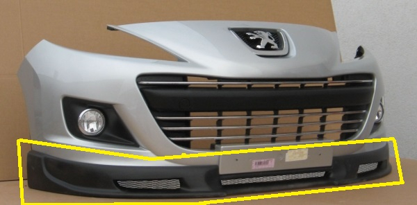 Frontspoiler passend für Peugeot 207 Phase II