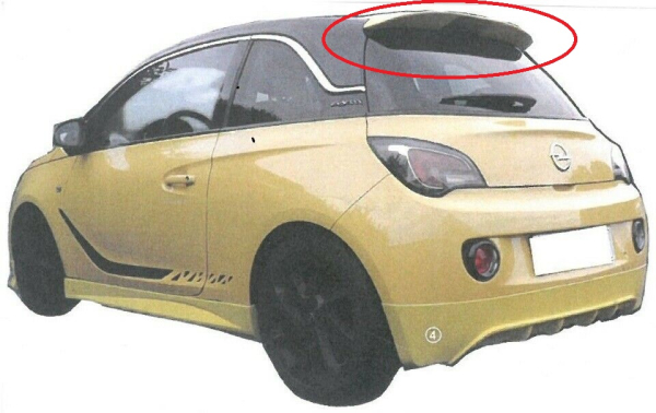 Dachspoiler Heckspoiler Spoiler passend für Opel Adam nicht OPC-Line Sport