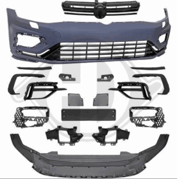 Front Stoßstange vorne in Sport Optik passend für VW Golf 7 17-20 nicht R 2217351 mit ABE