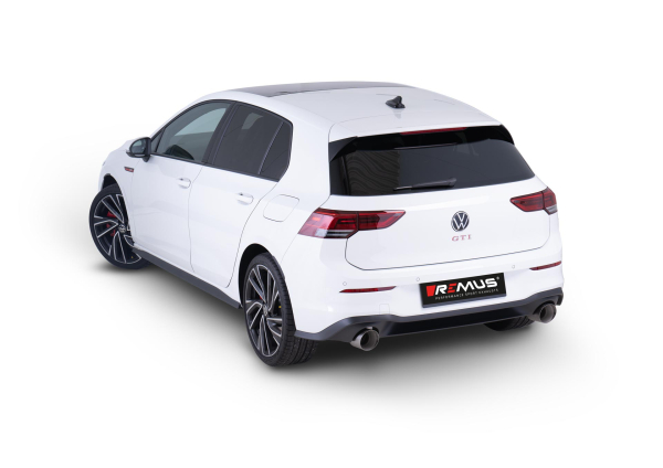 REMUS 2-Rohr OPF-Back Abgasanlage für VW Golf 8 GTI 245 incl Endrohre