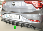 Rieger Heckdiffusor Diffusor für VW Polo R-Line AW FL MATT SCHWARZ 47224