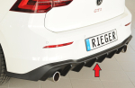 Rieger Heckdiffusor Diffusor für VW Golf 8 GTI MATT SCHWARZ 59610