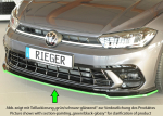 Rieger Frontspoiler Spoiler für VW Polo GTI R-Line FL AW GLANZ SCHWARZ 88297